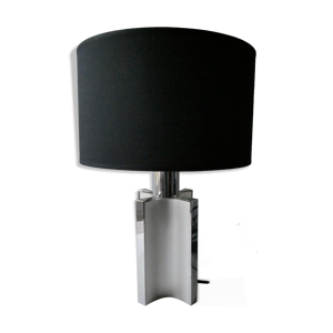 lampe en métal chromé