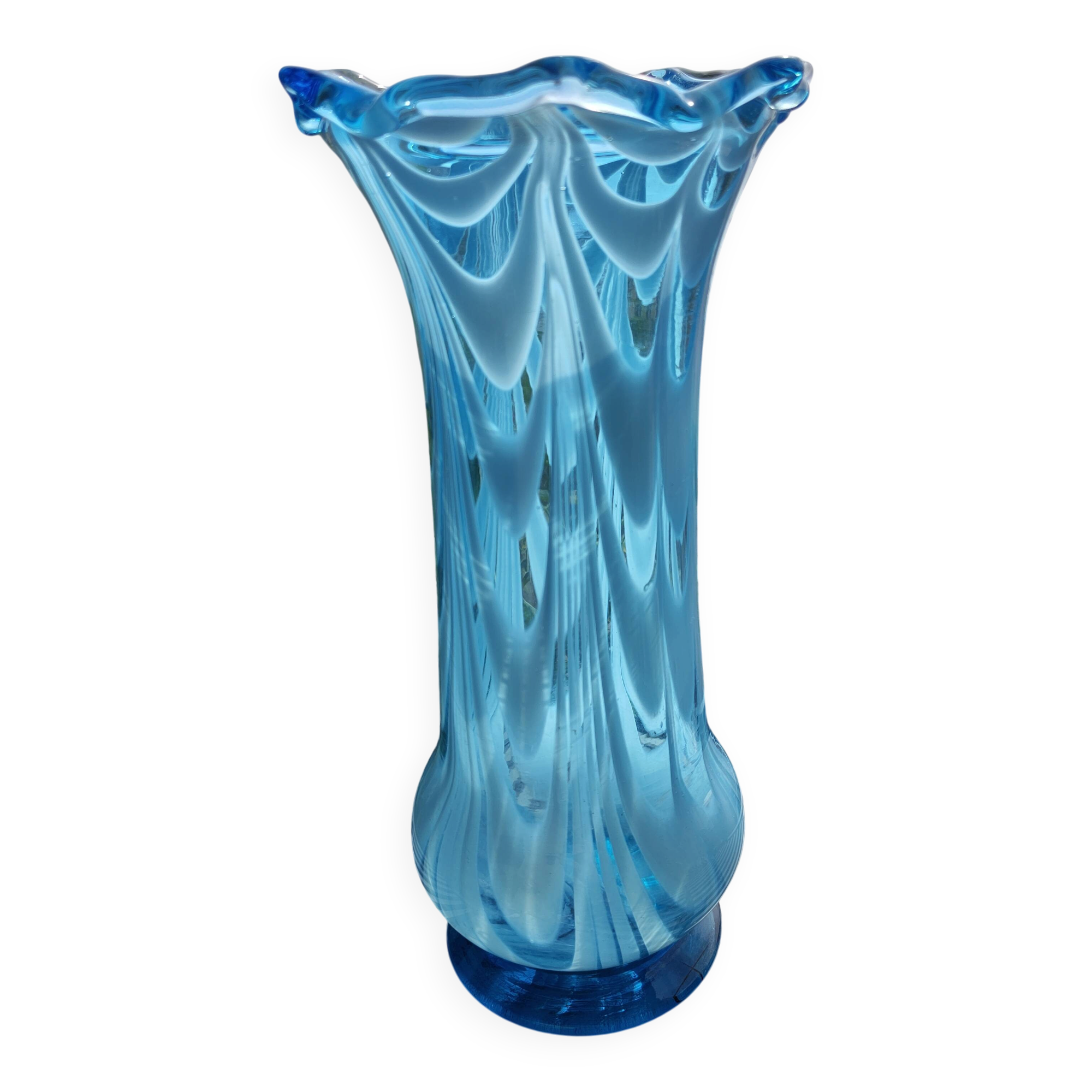 Handmade glass vase