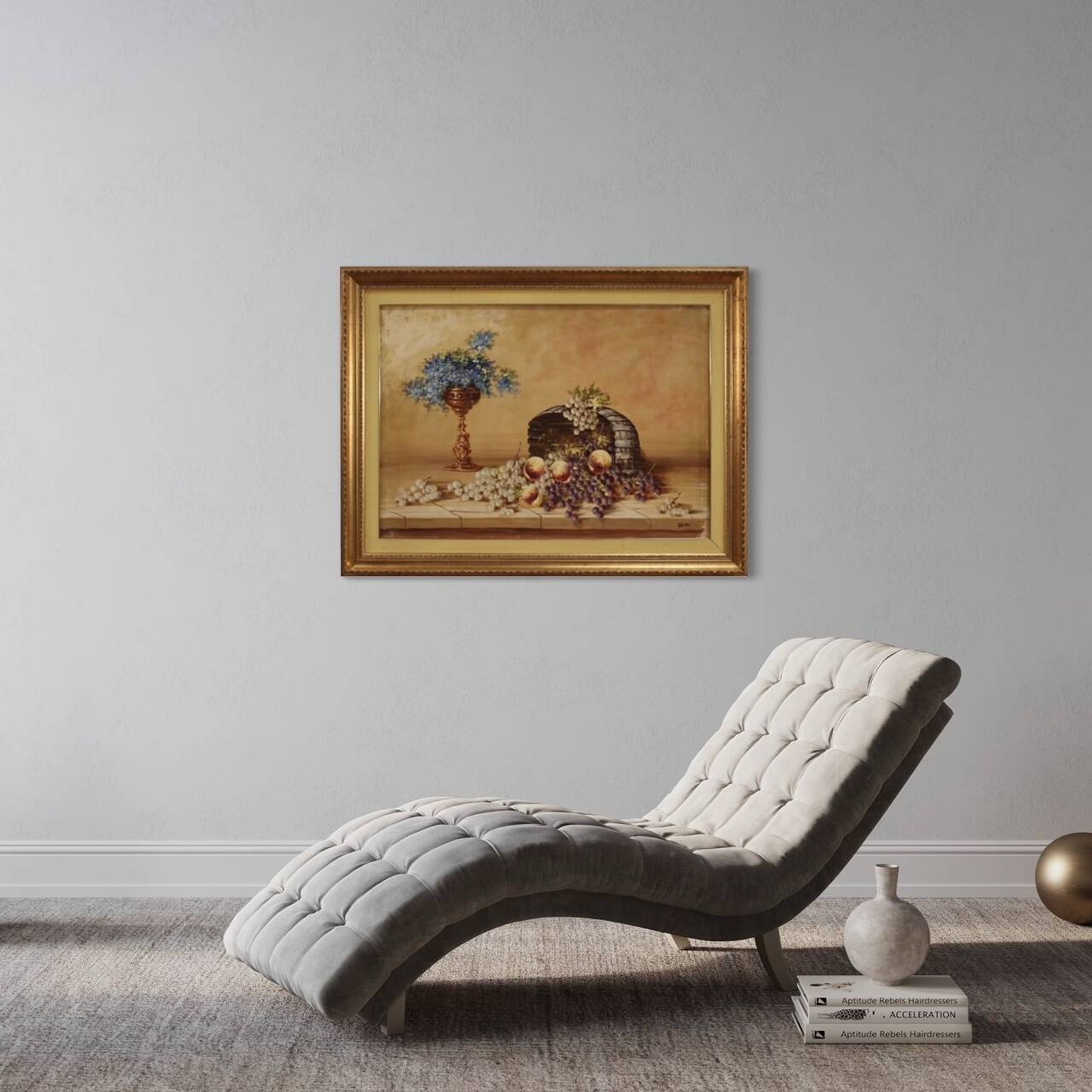 Peinture signée nature morte du 20e siècle