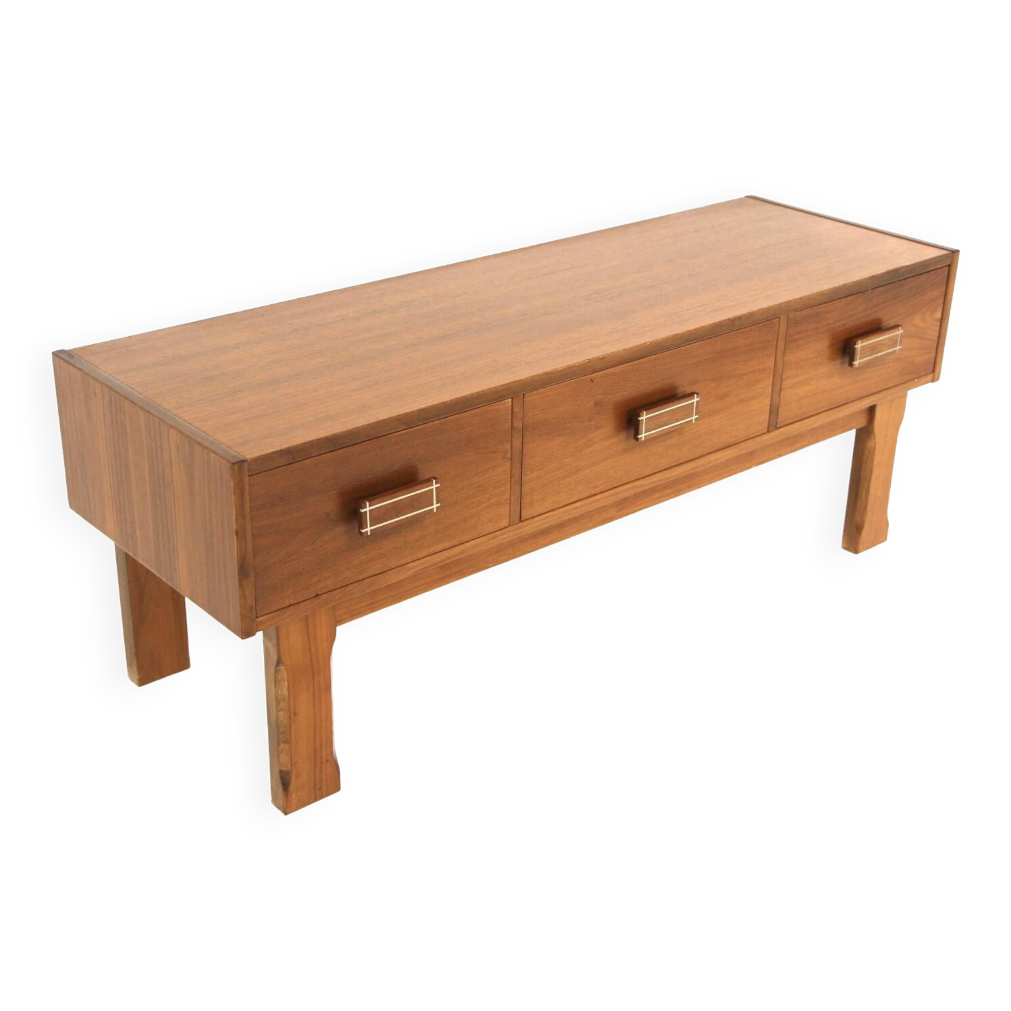 Scandinavian walnut chest of drawers, Sweden, 1960