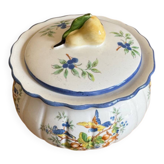 Vintage bird soup tureen
