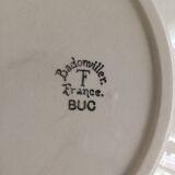 6 assiettes plates Badonviller - Modèle BUC