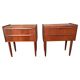 Vintage Danish teak bedside tables, 1964, set of 2