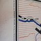 Vintage school geography map Massif du Mont Blanc