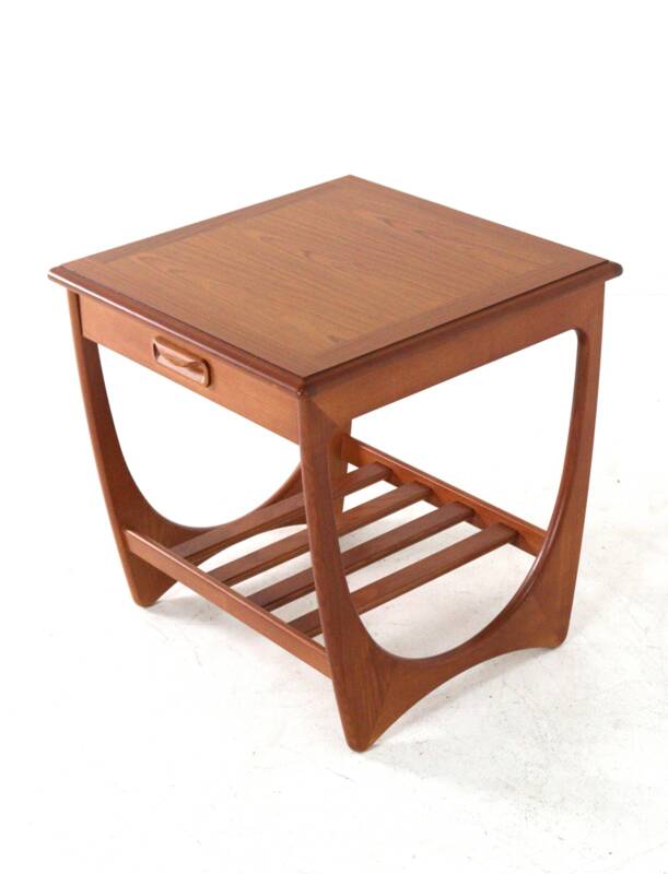G-Plan side table with pull-out drawer - mid century modern