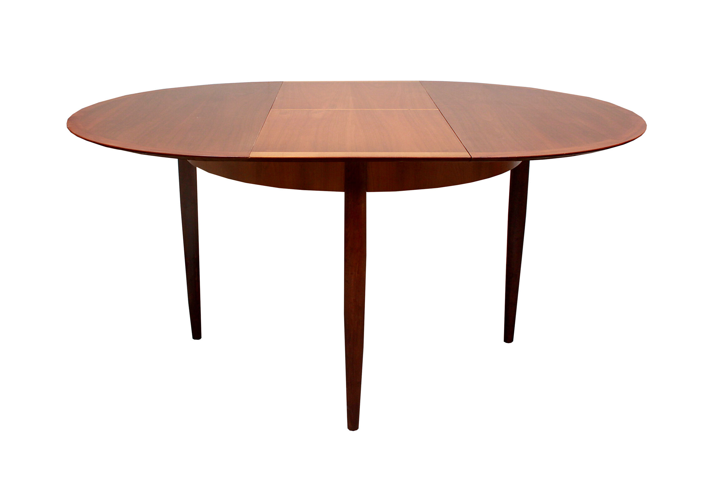 1960s extendible diningtable walnut by Lübke