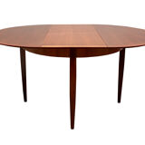 1960s extendible diningtable walnut by Lübke