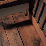 Alpine armchair in larch, 18th century