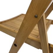 Set of four vintage wooden folding chair minimalism design 60s
