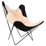 BKF Butterfly Chair by Jorge Hardoy-Ferrari for Knoll, 1960s incl. Sheepskin