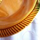4 vintage Sarreguemines fish barbotine plates, vintage plates.