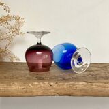 4 verres couleurs vintage