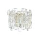 Pair Of Mid Century Ice Glass Wall Lamps From Kalmar Franken, Austria,1960s