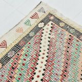 7x10 Handmade Wool Vintage Kilim Rug, 210x292Cm