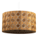 Pine Pendant Lamp – Cylindrical with Circle Pattern, Scandinavia – 1960s/1970s