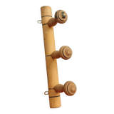 Vintage wall-mounted coat rack in imitation bamboo