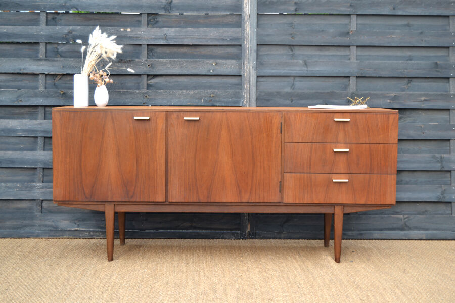 Teak & rosewood row by Wrighton * 168 cm