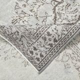 Tapis vintage classique 5x9 nuances de gris et de marron, 150x278 cm