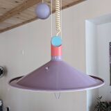 Suspension rises and falls with counterweight - Memphis design from the 80s - Briloner Made in West Germany
