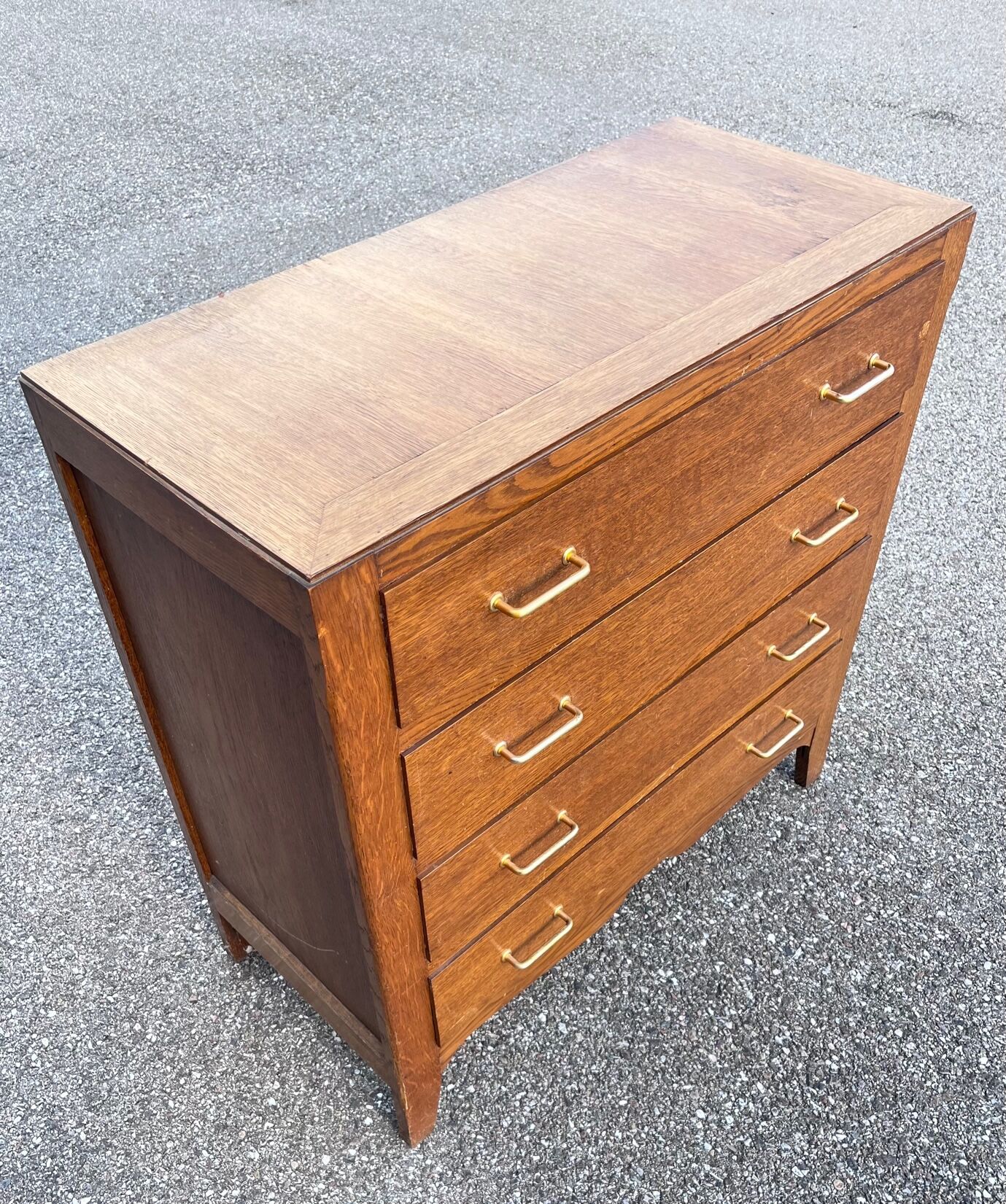Commode en chêne 1950