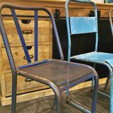 Set of 5 mismatched industrial chairs