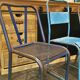 Ensemble de 5 chaises industrielles dépareillées