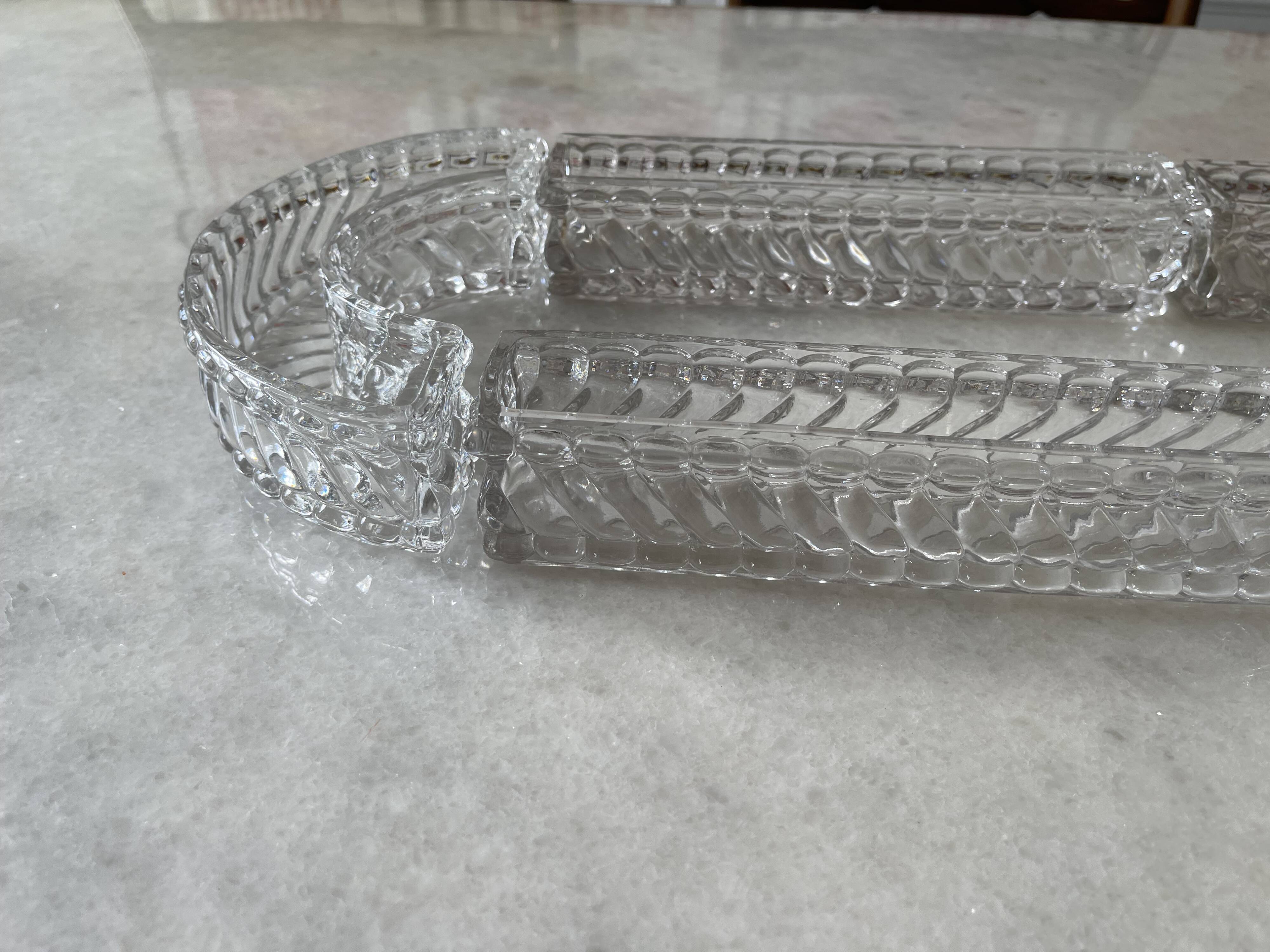 Baccarat runner or centerpiece.