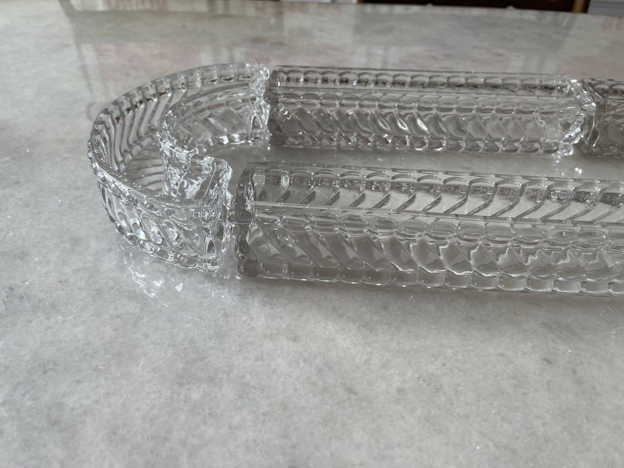 Baccarat runner or centerpiece.