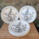 Assiettes Pinewood Grindley Angleterre années 70