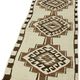 Turkish Handwoven Vintage Herki Kilim 90 cm x 310 cm