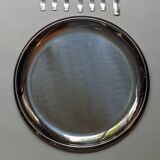 Morinox Stainless Steel Cake Serving Tray with Forks Set