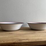 Enamelled dishes vintage flowers