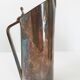 Suite of 3 pitchers in vintage 1970 silver metal