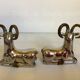 Pair of small zoomorphic mouflon bookends