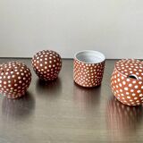 Lot de 4 vases zeuthen keramik années 1950 danemark
