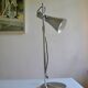 Brushed aluminium and chrome metal desk lamp 70's 1970