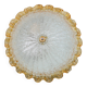 Italian Yellow Large Size Murano Glass Ceiling Fixture, Murano, 1980