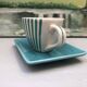 4 vintage ceramic coffee mugs edited by lbvyr circa