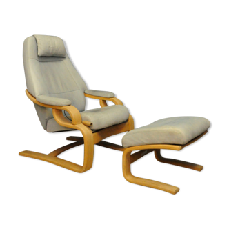 Fauteuil avec repose-pieds Skippers Mobler