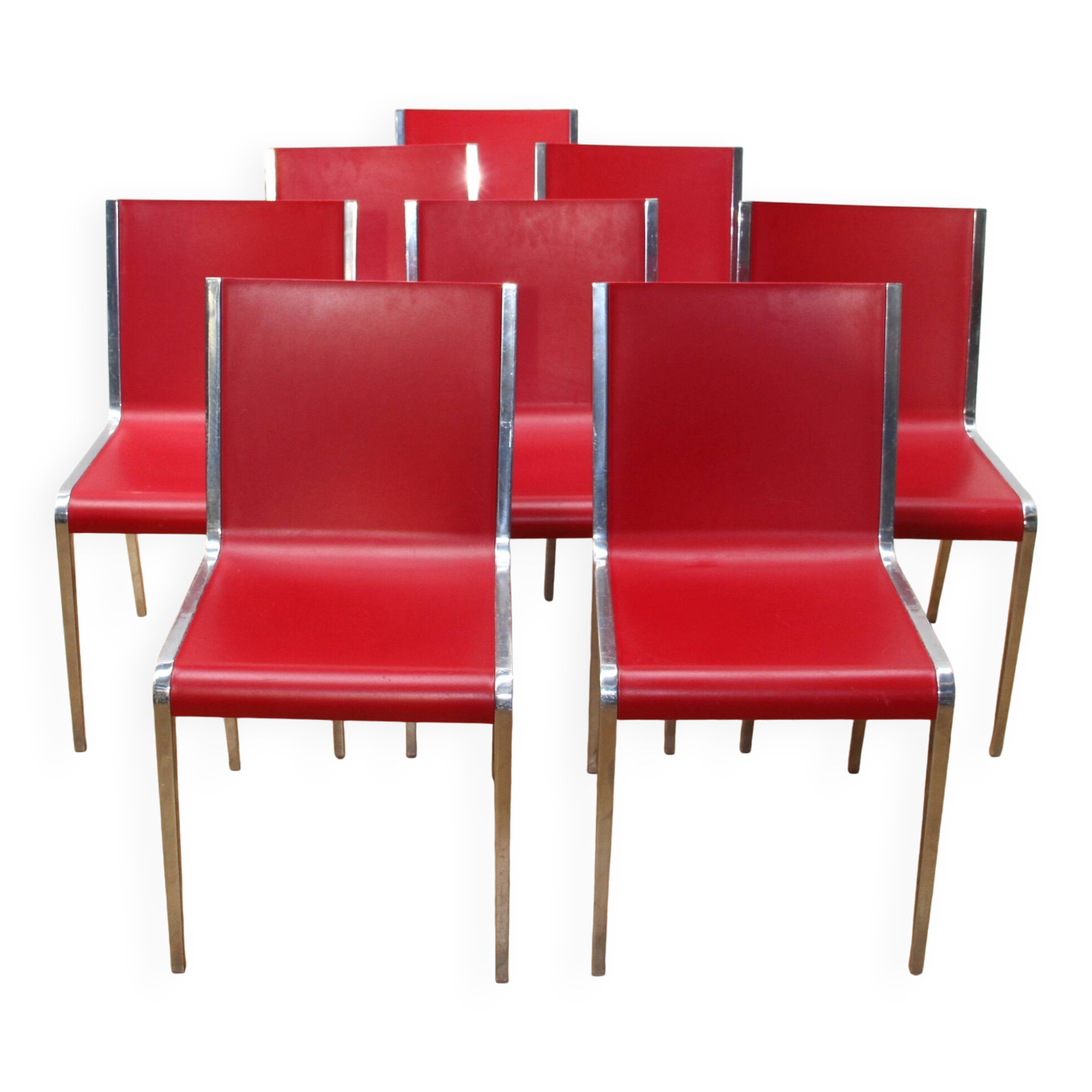 Set of 8 Bikappa chairs, Kristalia