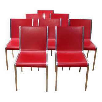 Set of 8 Bikappa chairs, Kristalia