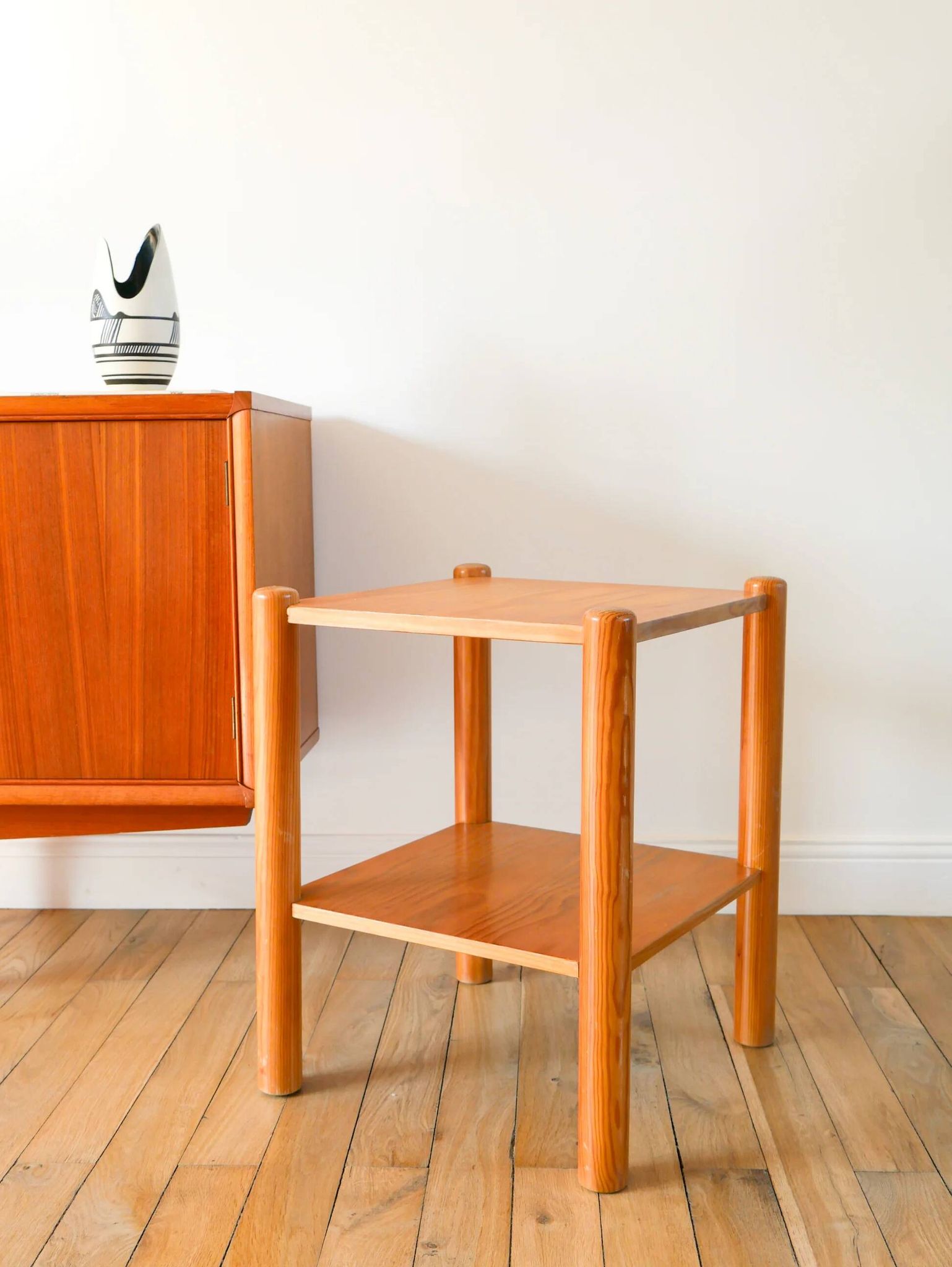 Pine side table, 1980