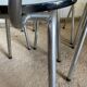 Set of 5 vintage chairs in 1960s blue formica