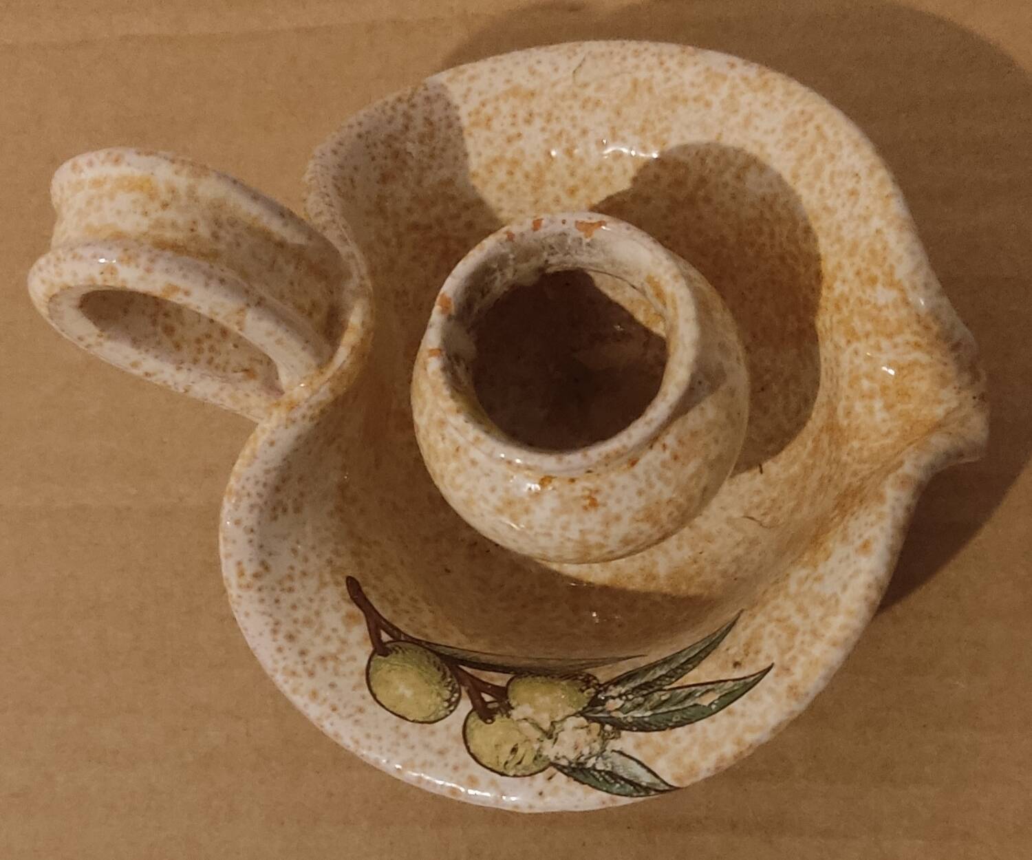 Vintage handcrafted candle holder