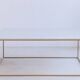 Square coffee table in white marble Ibiza