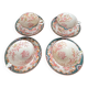 4 porcelain tea cups