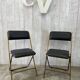 Paire de chaises pliantes vintage