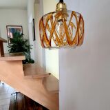 Amber blown glass suspension