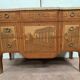 Commode a ressaut central en bois d'amarante et bois de rose XX siècle