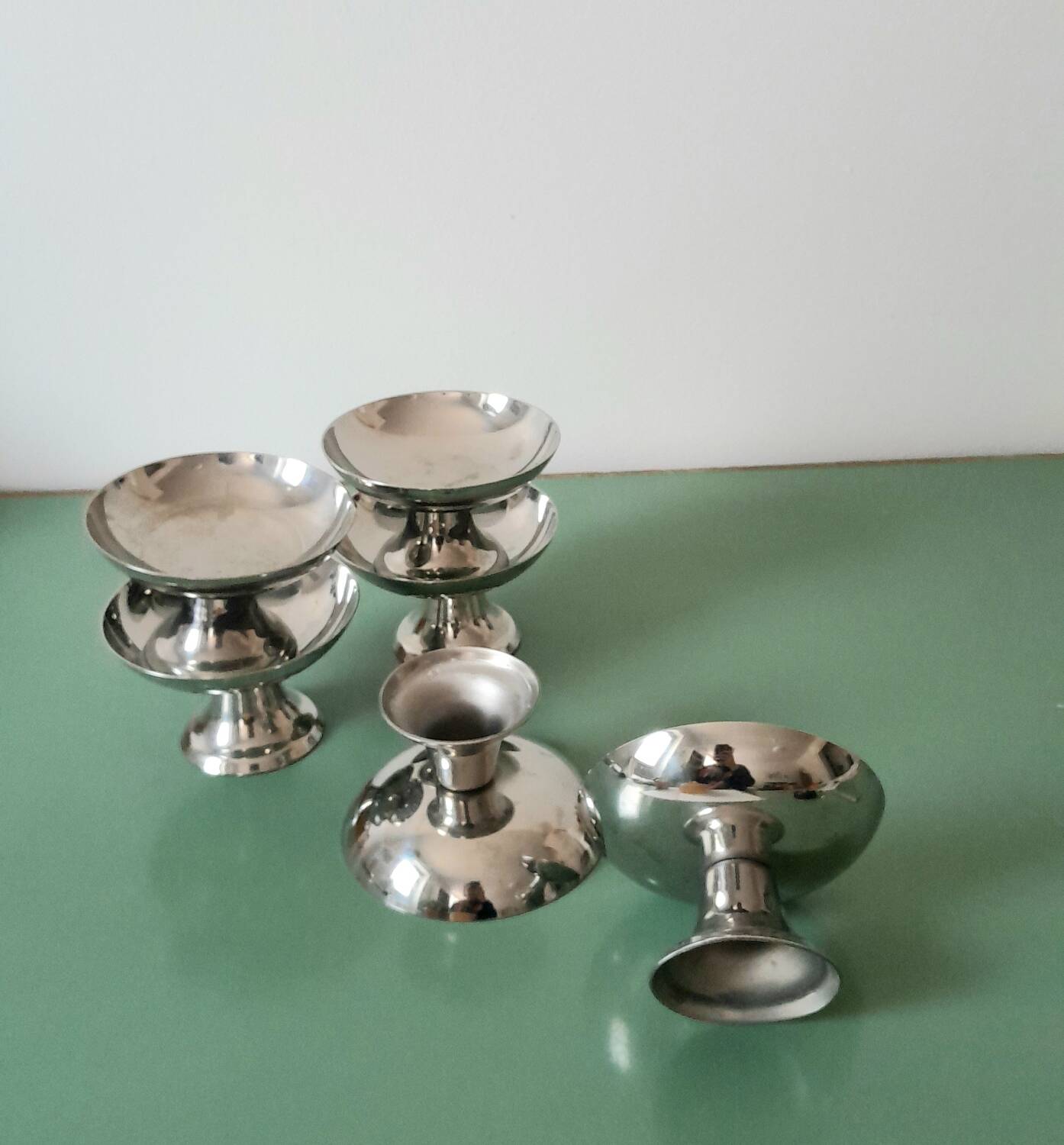 Stainless steel ice cream cups